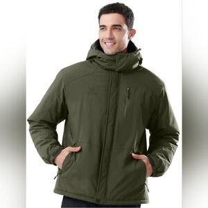 CAMEL Mens Ski Jacket Fleece Trekking Winter Coat Snow Jacket